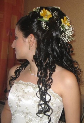 прически для длинных волос на свадьбу